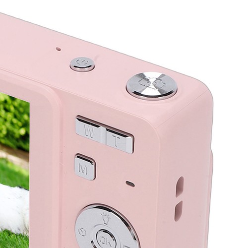 Pink sliding digital camera - digital,