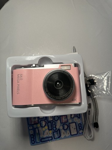Pink digital camera - digital,