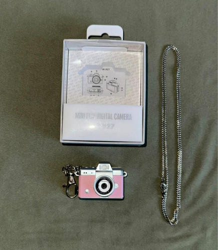 Pink mini flip digital camera - pink,